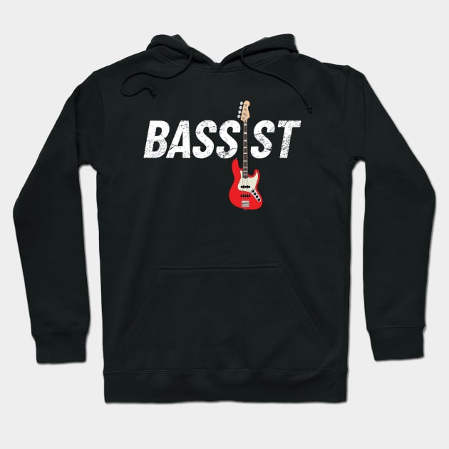 Bassist J-Style Bass Guitar Hoodie by nightsworthy